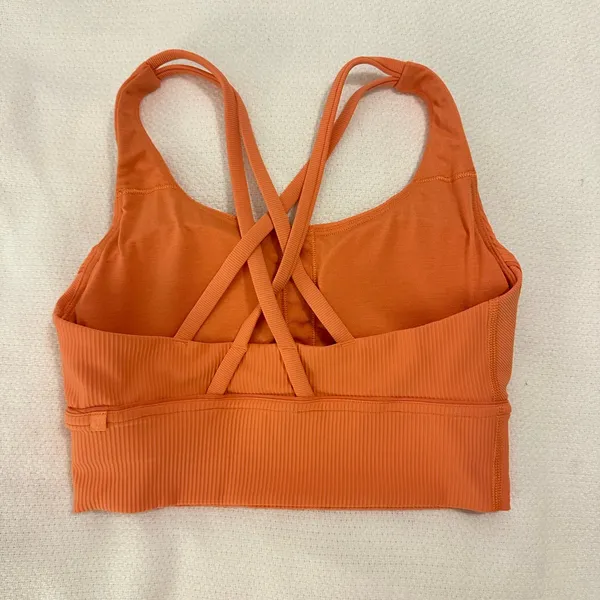 Lululemon Athletica Vibrant Orange Sports Bra - Image 2