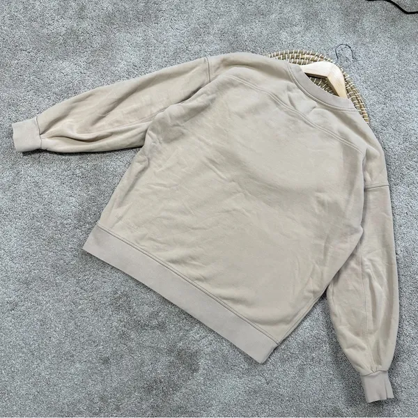 Lululemon Perfectly Oversized Crewneck Sweatshirt Cotton Terry in Cafe Au Lait 6 - Image 9