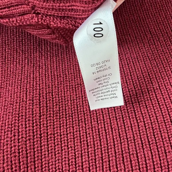 Athleta Womens Hanover V-Neck‎ Ribbed Knit Merino Wool Blend Sweater - Image 4