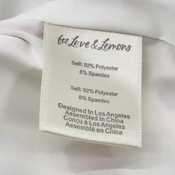 For Love & Lemons Love Song Bustier Mini Dress Size M Satin Rose Coquette Girly - Image 11