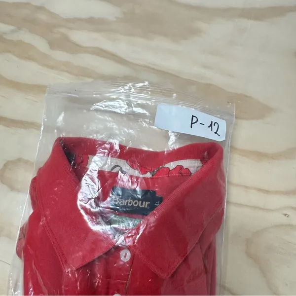 Barbour Women’s Classic Red Polo T-shirt Shirt Cotton‎ Sz 10 - Image 13