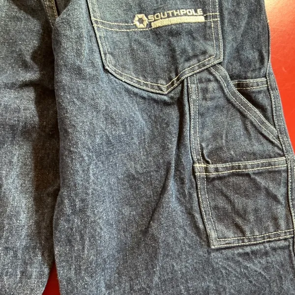 Southpole 10 Carpenter Capri Jeans Y2K Streetwear Workwear Denim grunge cropped - Image 8