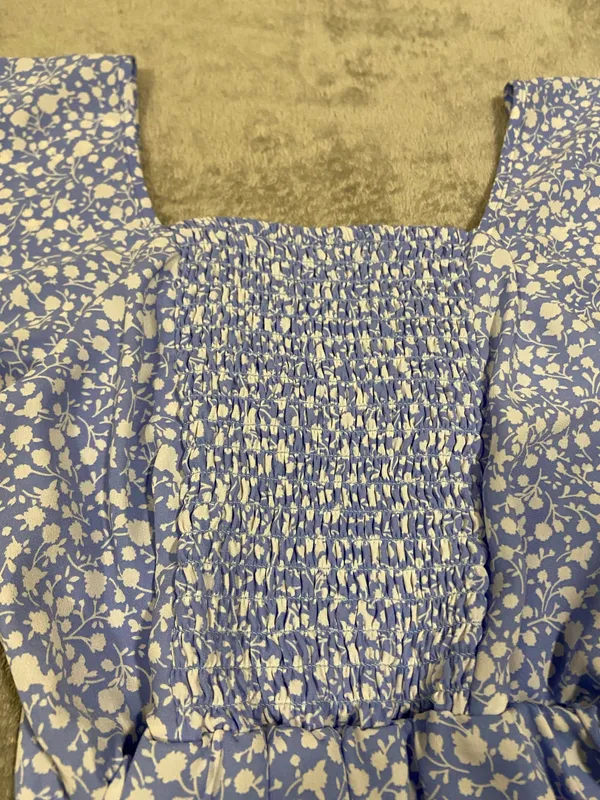 Sienna Sky Pastel Blue Ditsy Floral Mini Summer Dress - Image 6