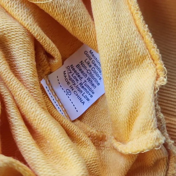 -807 "Tend to your garden" long sleeve Bohemian sweatshirt pullover yellow Large - Image 10