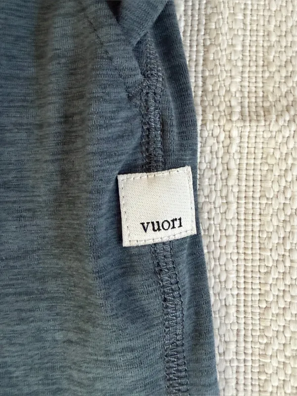 Vuori Lux Jumpsuit in Stone Heather Blue Size Small - Image 5