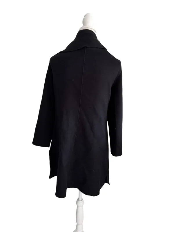C LUXE Black Fall Coat Jacket Size Medium - Image 7
