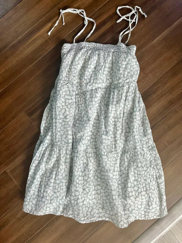 Abercrombie Lined Leaf Shoulder Prairie Girl Tie Top Or Dress - Image 2