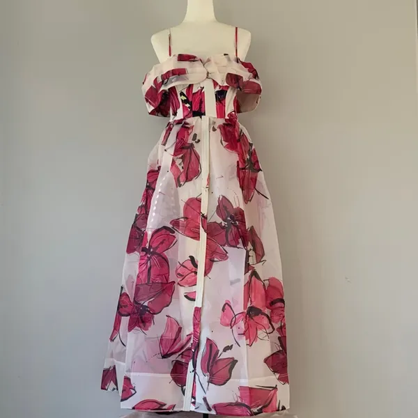 NWT Aje Cordelia Corsetted Maxi Dress - Image 6