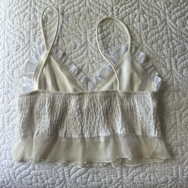superdown White Crop Top - Image 4