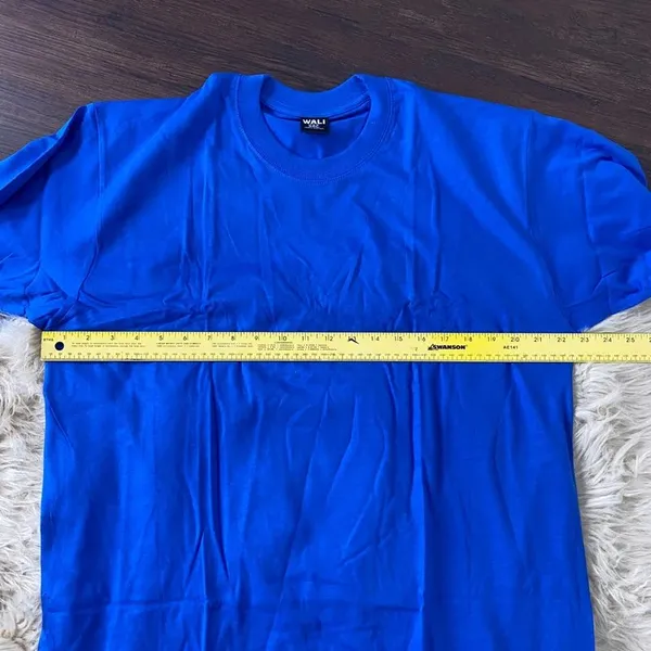 NWOT 100% Cotton Made in USA Royal Blue Plus Size T-Shirt Size 3XL - Image 3
