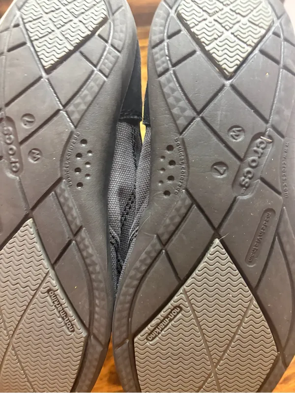 Crocs Black And Gray Mules Women Size 7 - Image 5