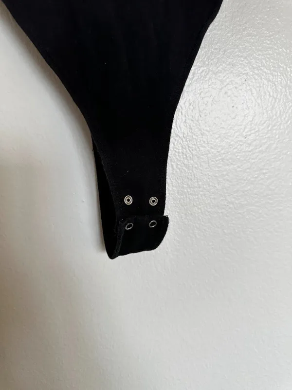 Garage Plunge Black Bodysuit - Image 4