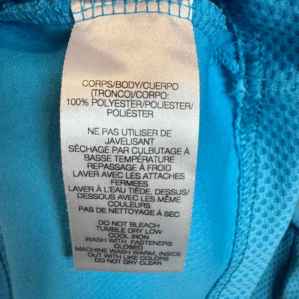 Salomon Asymmetrical‎ Zip Motomesh Pullover Blue Size Medium - Image 6