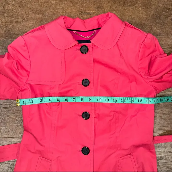 Banana Republic Pink Y2K Style Belted Trench Coat - Image 13