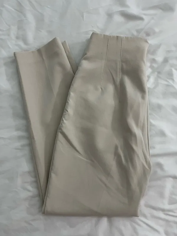 Tan Pants ZARA High-Waisted - Image 3