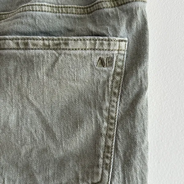 American Eagle Army Green Mid-Rise Shorts with a Tie Waistband, Stretch, Size 4 - Image 16