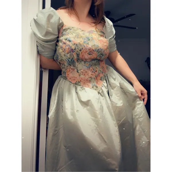 80s tapestry princess dress Pink - Image 3