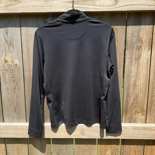 EP Pro Tour Tech Womens Black Quarter Zip Golf Pullover Long Sleeve Top Medium - Image 3