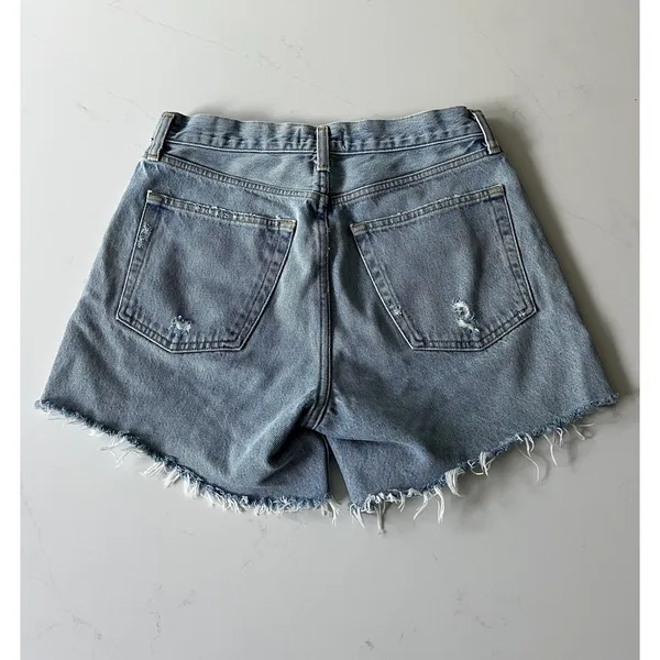 AGOLDE Parker Long Shorts in “Swapmeet” light vintage indigo wash size 25 - Image 3