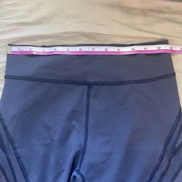 Lululemon Never Still Crop 21" Leggings Cadet Blue‎ size 8 - Image 10