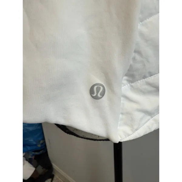 Lululemon Another Mile Full Zip Vest Hooded White Second Release‎ W4BSCS Sz 2 - Image 6