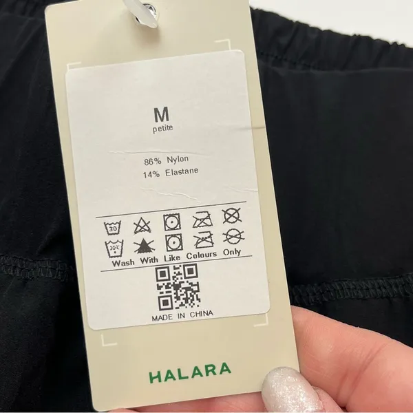 Halara Women High Waisted Elastic Waistband Jogger Pant Black‎ Medium Petite NEW - Image 4