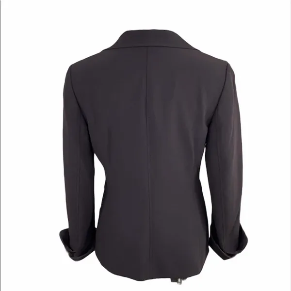 Petites Classic Brown Cuff Sleeve Blazer - Image 8