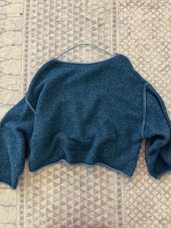 Free People Blue Knit Sweater - Image 2