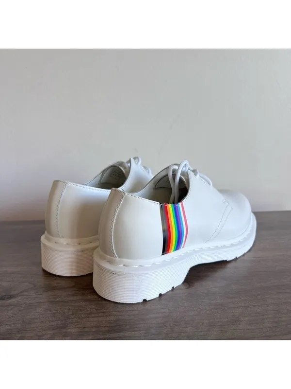 Dr. Martens NEW Unisex 1461 Smooth Leather Pride Oxford Size 8 or 7 #631 - Image 7