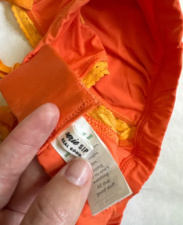 Aerie Bralette Lace Orange - Image 3