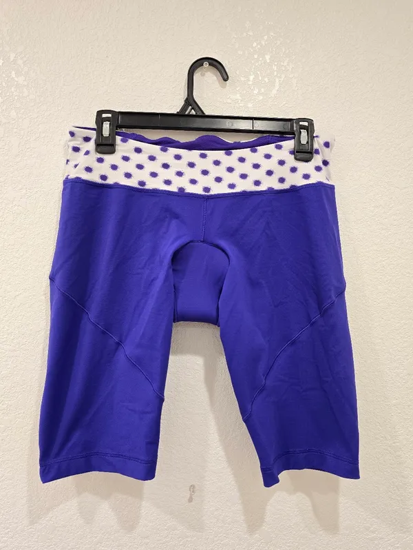 Lululemon Presta Padded Short Bruised Berry High Noon Dot White 10 - Image 3