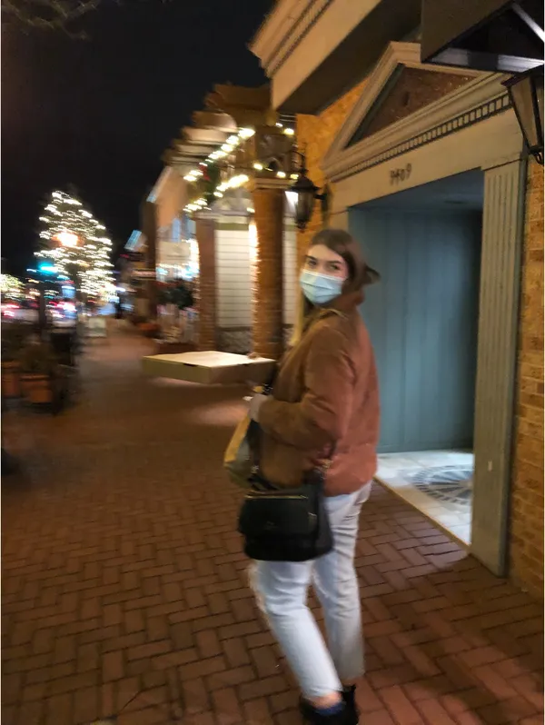 Corduroy Puffer Coat Brown - Image 5