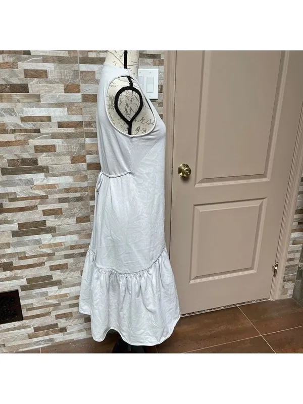 Zara NWT 100% cotton wrap dress with ruffles Sz S - Image 8