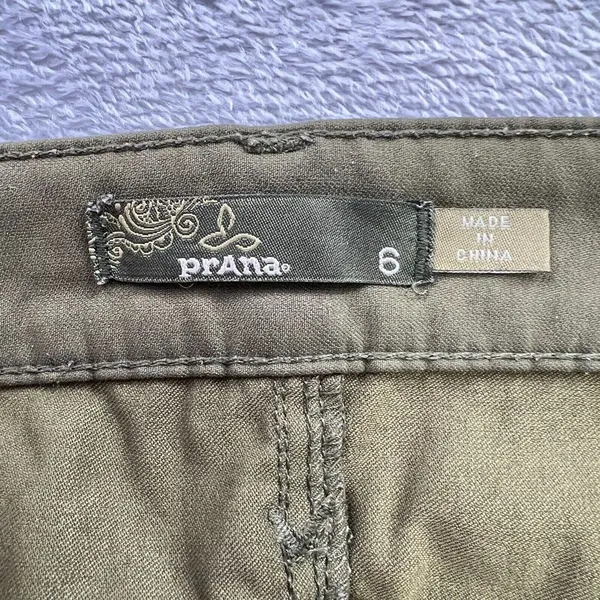 Prana Meme Cargo‎ Pants Womens Size 6 Green Olive Outdoors Hiking Climbing - Image 4