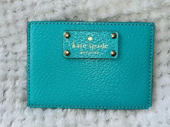 Kate Spade Card Holder Robin Egg Blue - Image 2