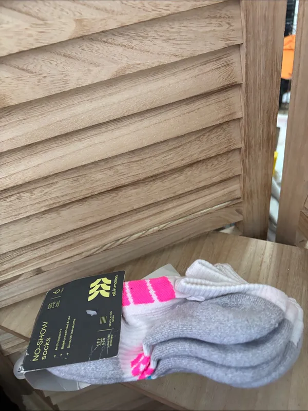 All In Motion No-Show Socks Pack 6 Pairs NIP - Image 2