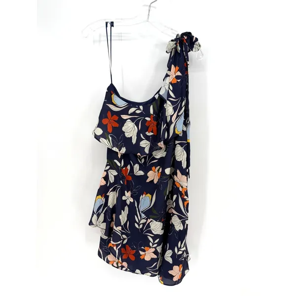 Parker Moon Dance Shift Dress Womens M Navy Floral Boho Romantic Feminine Party - Image 4