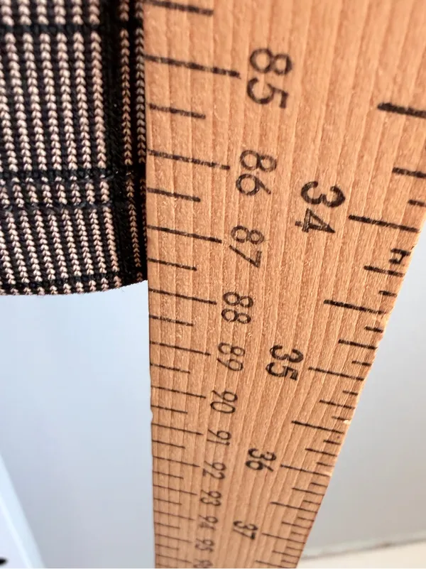 Zara Brown Plaid Short-Sleeve Shift Dress - Image 6