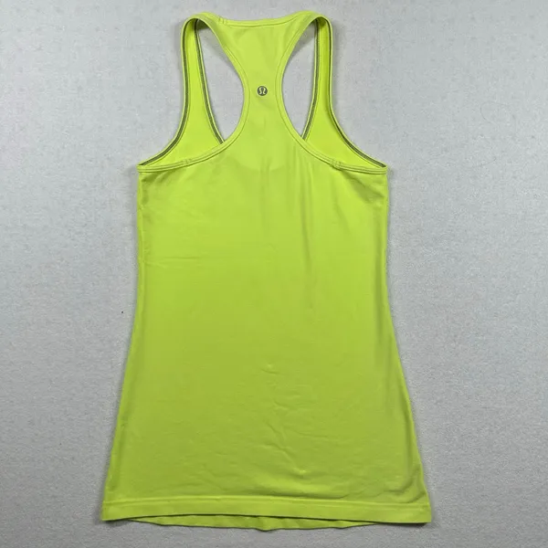 Lululemon Women’s Bright Yellow Racerback Tank Top Athletic Yoga Running - Image 2