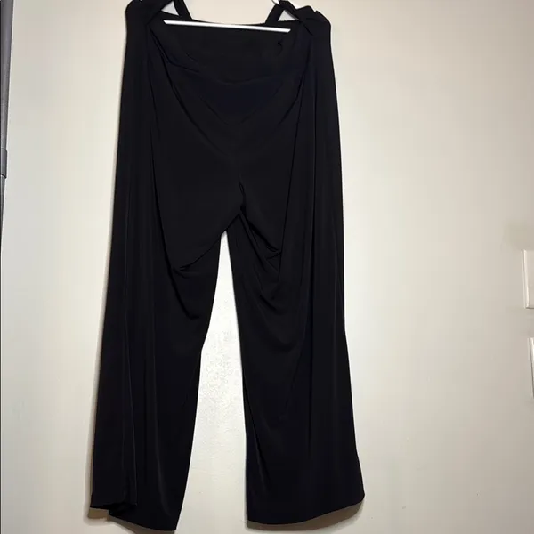 Dressbarn Black Wide Leg Pants‎ High-Rise - Image 3