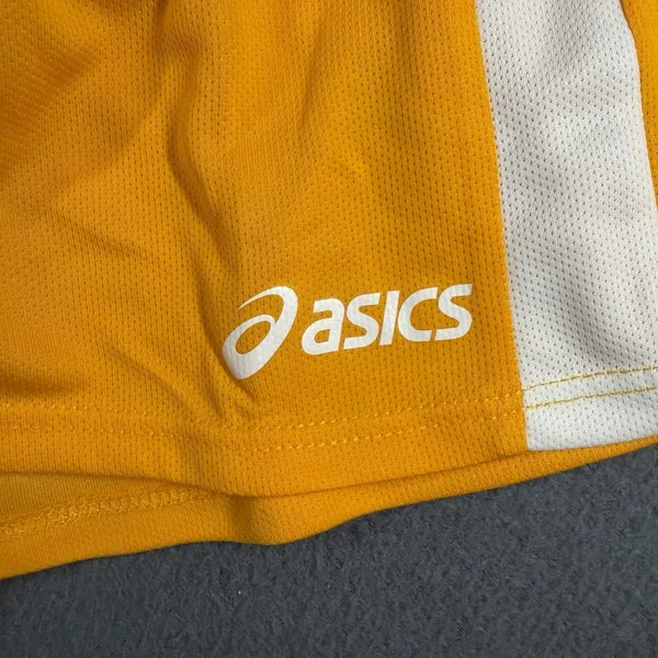 Asics Medley Running Shorts Womens Small Yellow Drawstring Liner NWT TF754-0401 - Image 7