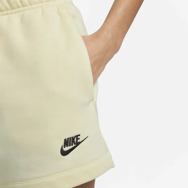 Nike Sportswear Club Fleece Women's Mid-Rise Shorts Cream Small - Image 3