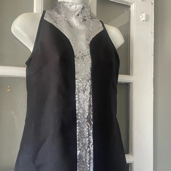 Camilyn Beth Black and Silver Sequin Women's Dress - Image 4