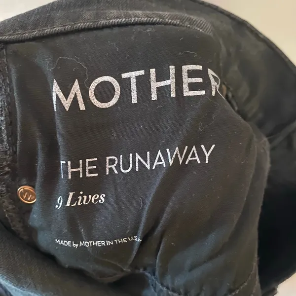 Mother Denim The Runway Flare Bootcut Jeans 9 Lives Black Wash Women's size 30 - Image 3
