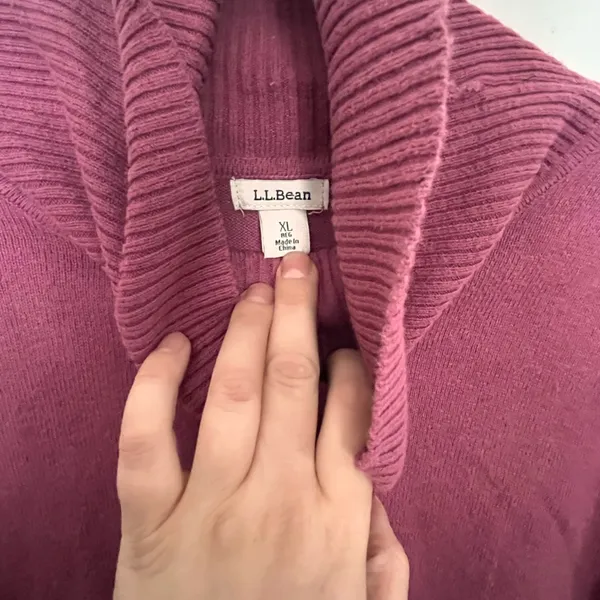 L.L. Bean Women's Rose Cowl Neck Sweater - Image 4
