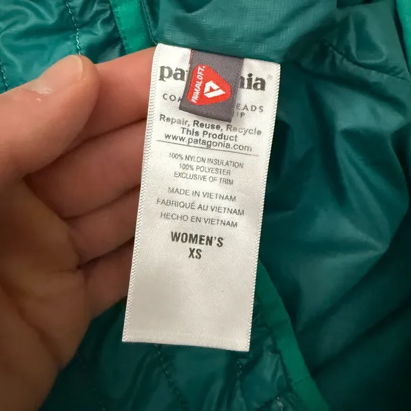 Patagonia Emerald Nano Puff Pullover Primaloft XS Special Edition Teal Green - Image 7