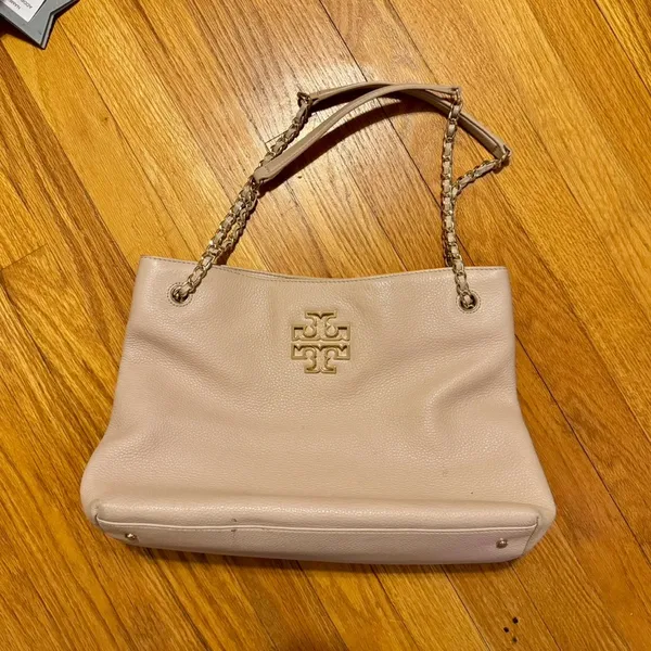 Tory Burch Bag Large Light Pink Gold - Image 6