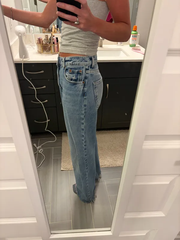 ZARA Wide-Leg Jeans High-Rise - Image 2