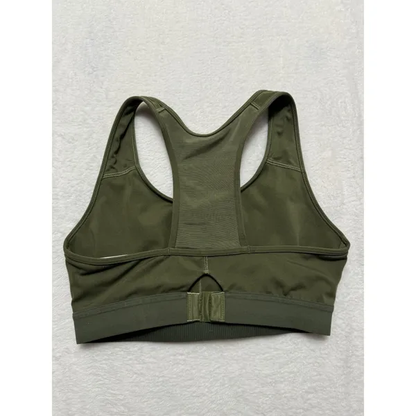 Gymshark Women's Green Vital Seamless V Neck Sports Bra Size Small - Image 4