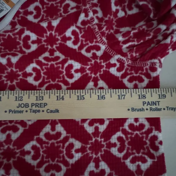 NWT Charter Club Pajama Set S Red White Sleepshirt & Socks Cozy Soft Winter Fall - Image 3